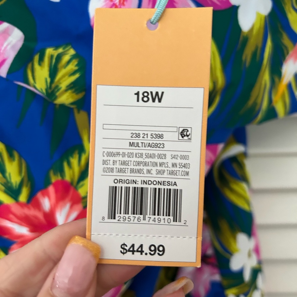 Target Floral Ruffle One-Piece Swimsuit - Picture 5 of 5